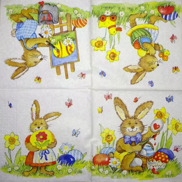 999.014 Hasen: unnatürlich - 3-lagig -  Paper Design